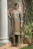 Olive Embellished Tissue Suit Set