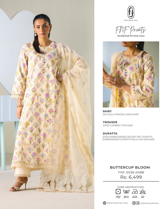 Faiza Faisal FNF Prints 26 | Buttercup Bloom