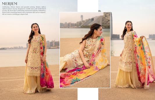 Faiza Saqlain AYA Luxury Lawn 26 - Merjem