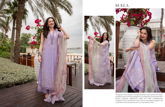 Faiza Saqlain AYA Luxury Lawn 26 - Suela