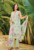 Mint Floral Printed Suit Set