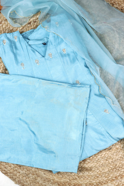 Sky Blue Anarkali Suit