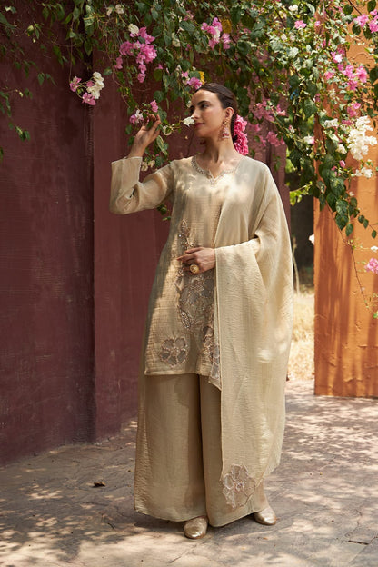 Golden Shimmer Suit Set