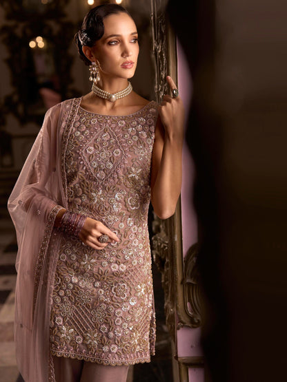 pastel cutdana sharara set
