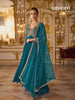 Topaz Anarkali with intricate Zari, Sequin, Bead and Embroidery Work