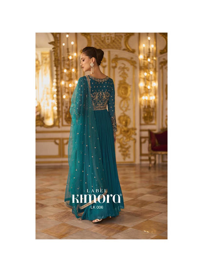 Topaz Anarkali with intricate Zari, Sequin, Bead and Embroidery Work