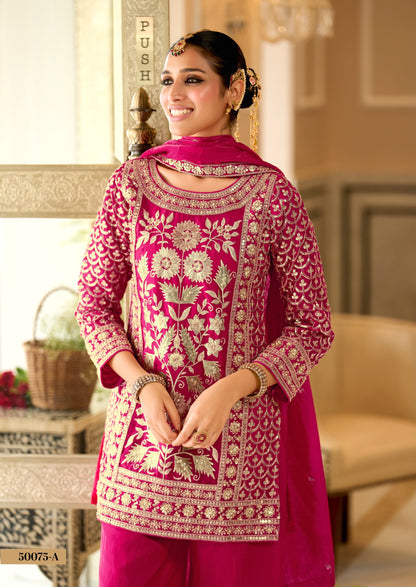 Vibrant Pink 3 Piece Suit Set