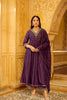 Berry Mul Chanderi Suit Set