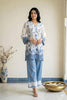 Blue Bloom Threadwork-Co-ord Set