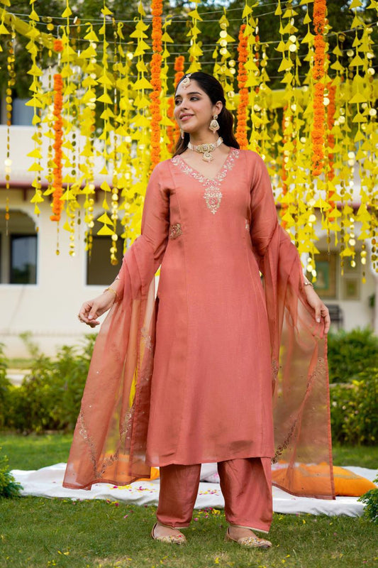Blush Coral Suit Set