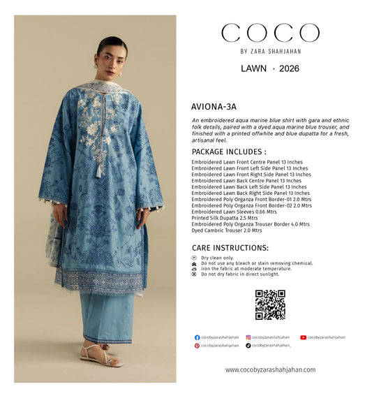 Coco Lawn by Zara Shahjahan 26 | Aviona – 3A