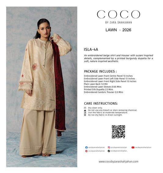 Coco Lawn by Zara Shahjahan 26 | Isla– 4A