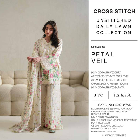 Daily Lawn By Cross Stitch 26 | Petal Veil