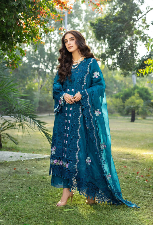 Elaf Premium luxury lawn |sapphire