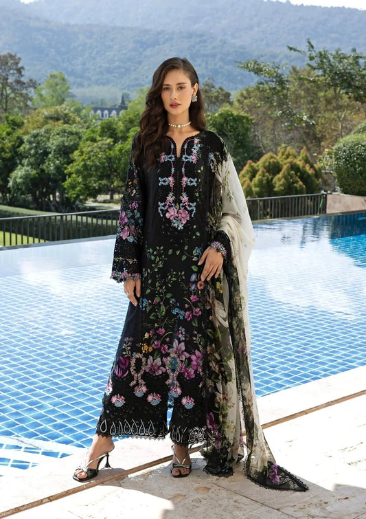Elaf Signature Lawn 2026 | ESA-1B – Black Throne