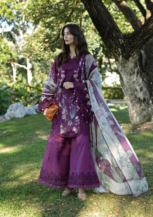 Elaf Signature Lawn 2026 | ESA-5B – Darling Plum