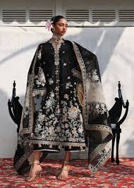 Hussain Rehar Kalabagh Luxury Lawn '26 - Sable
