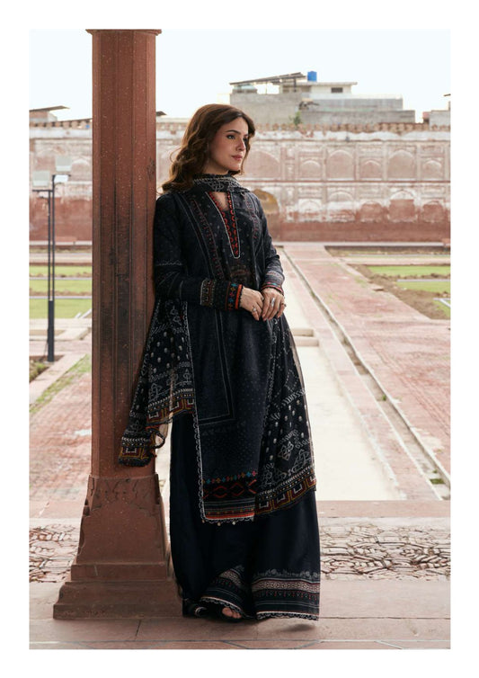 Kahf Aangan Printed Lawn 26 | GUL-E-SIYAH