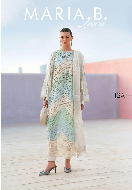 Maria B luxury lawn 26 - 12A
