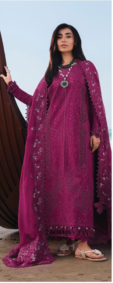 Qalamkar Sahil Luxury Lawn | ZARA | SA-01