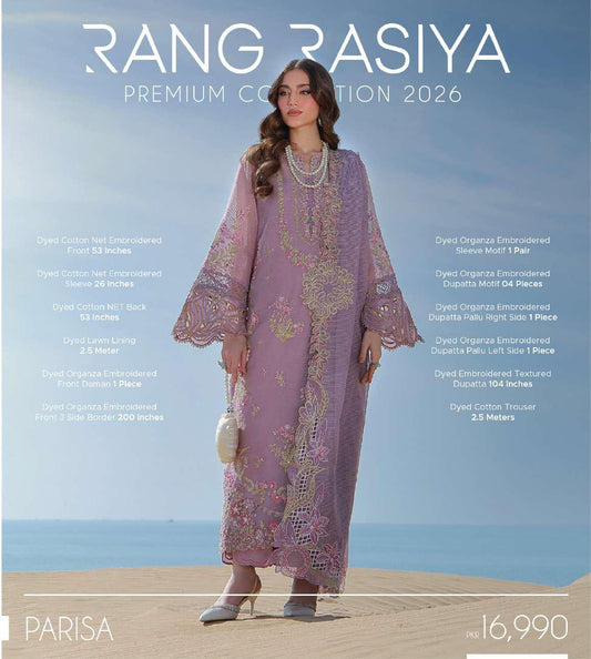 Rang Rasiya premium lawn 26 Parisa